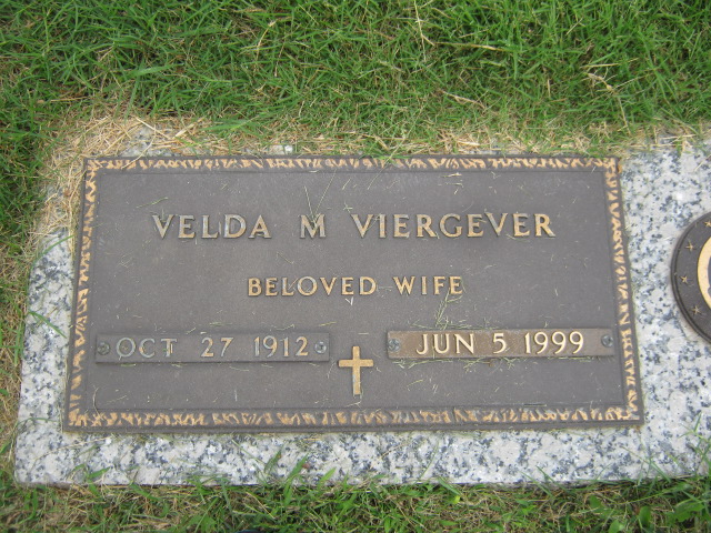 Velda May Rinker Viergever 1912-1999